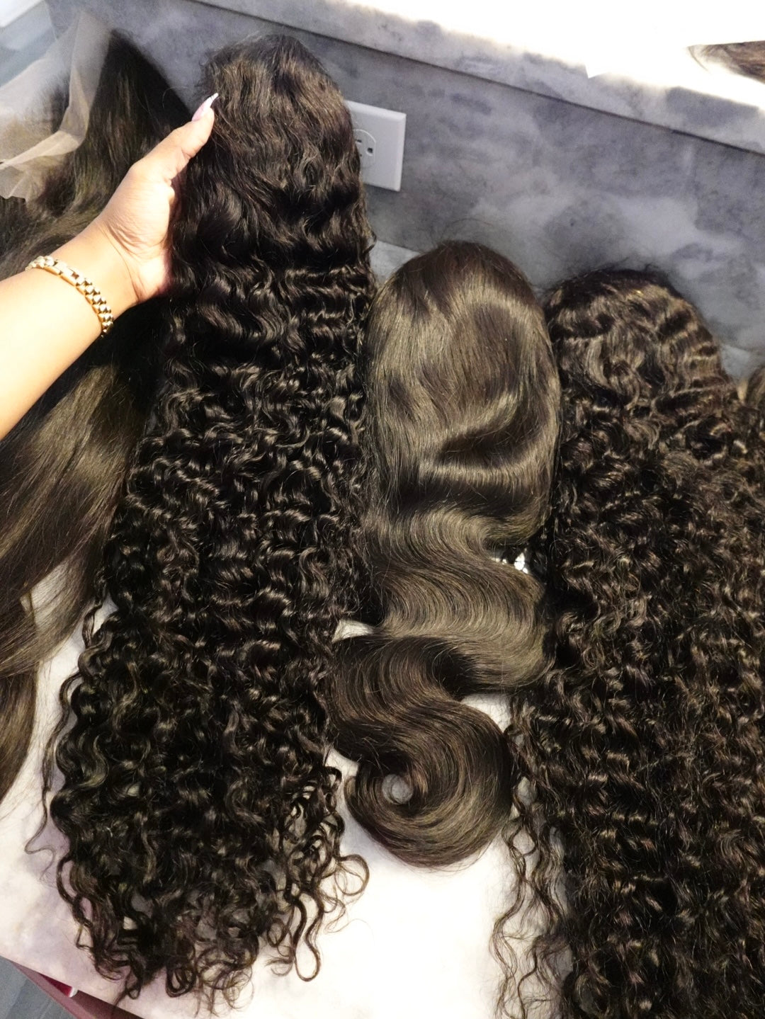 Natural Color Human Hair HD Lace Full Frontal Wigs
